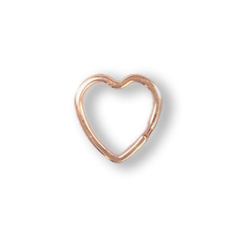 Key chain heart rosegold