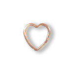 Porte-clés coeur or rose
