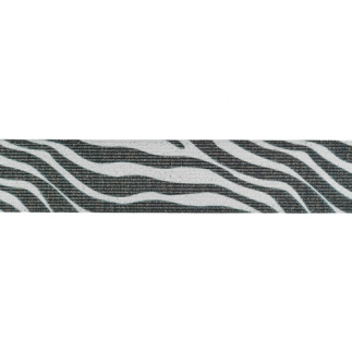 Gummiband 35mm Zebra lurex