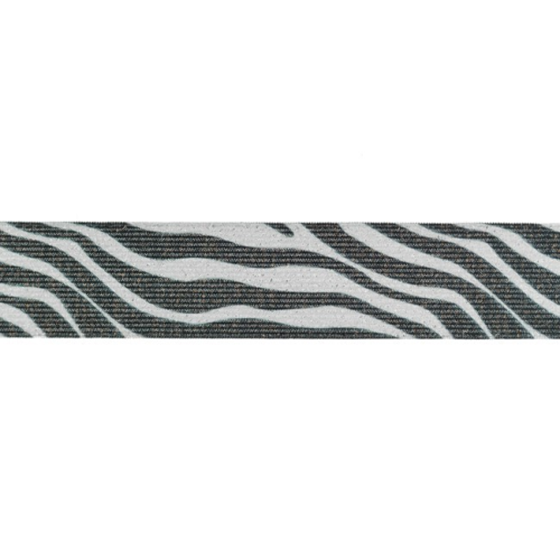 Elastic ribbon 35mm Zebra lurex