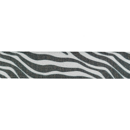 Elastic band 35mm Zebra lurex