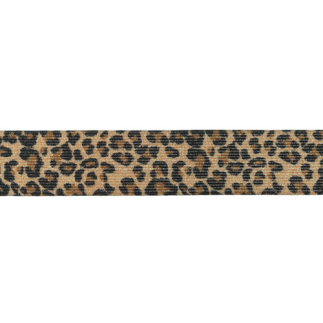 Bande élastique 35 mm Jaguar lurex marron