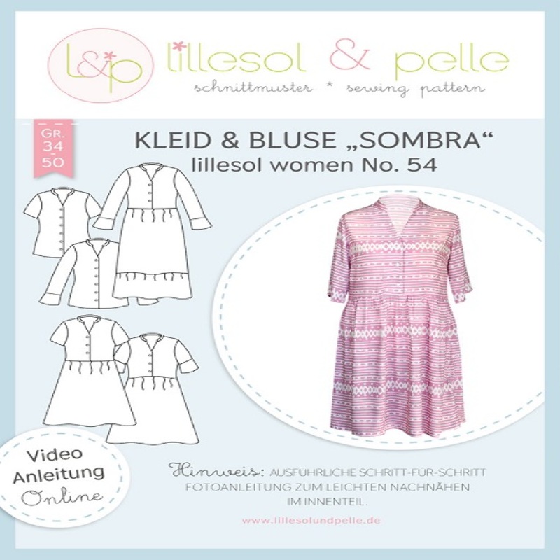 Robe et chemisier femme lillesol n°54 Sombra
