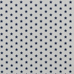 Popeline de coton - étoiles blanc / marine