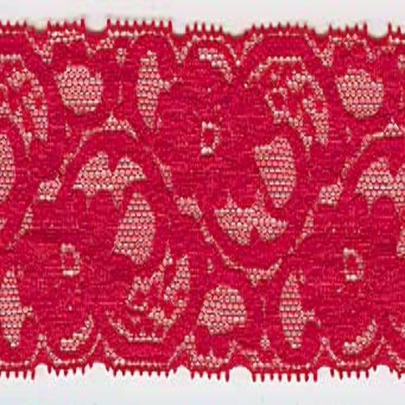 Elastic lace 55mm red