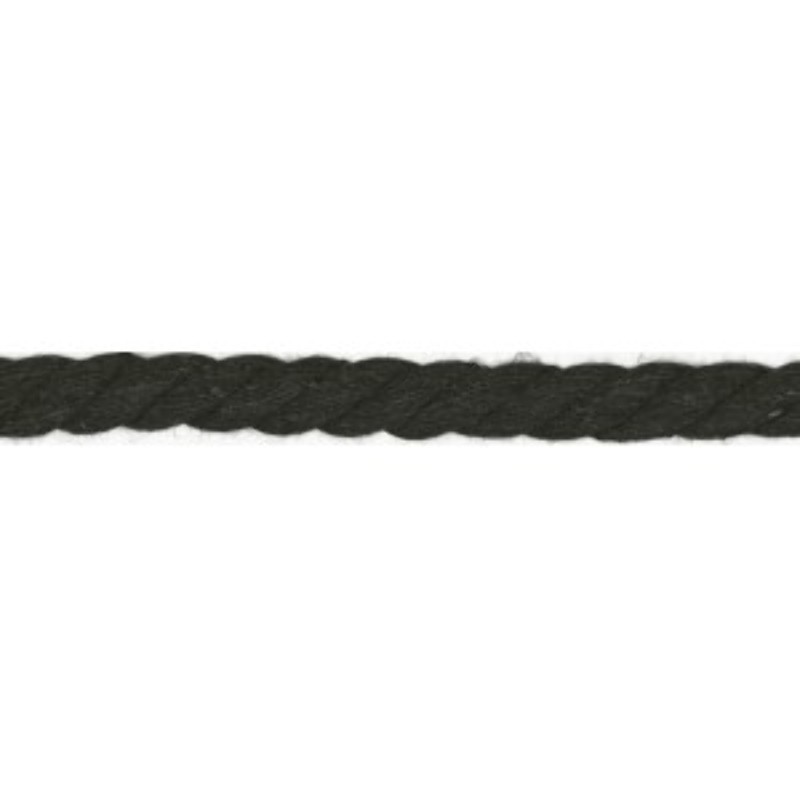 Cordon en coton méga 11 mm anthracite (qt)