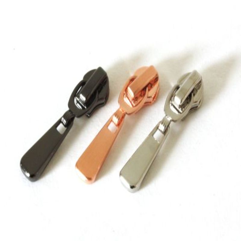 Zipper half length for 4mm metallized zipper