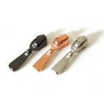 Zipper half length for 4mm metallized zipper