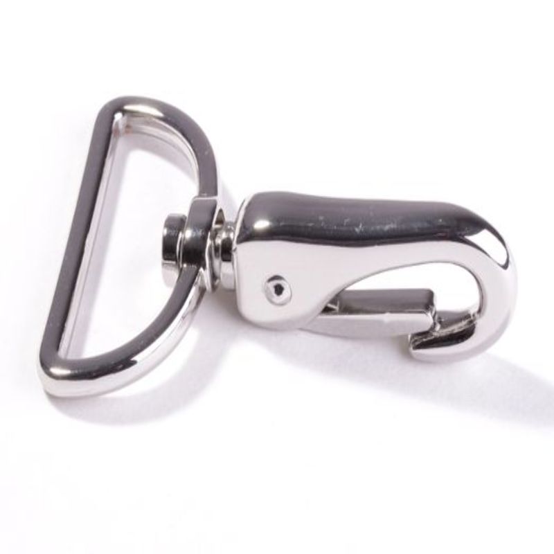 Snap hook 40mm silver