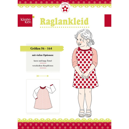 Little girl raglan dress