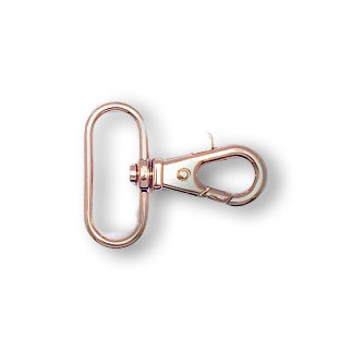 Carabiner 32mm rose gold oval