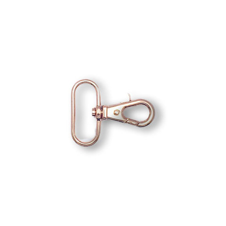 Carabiner 32mm rose gold oval
