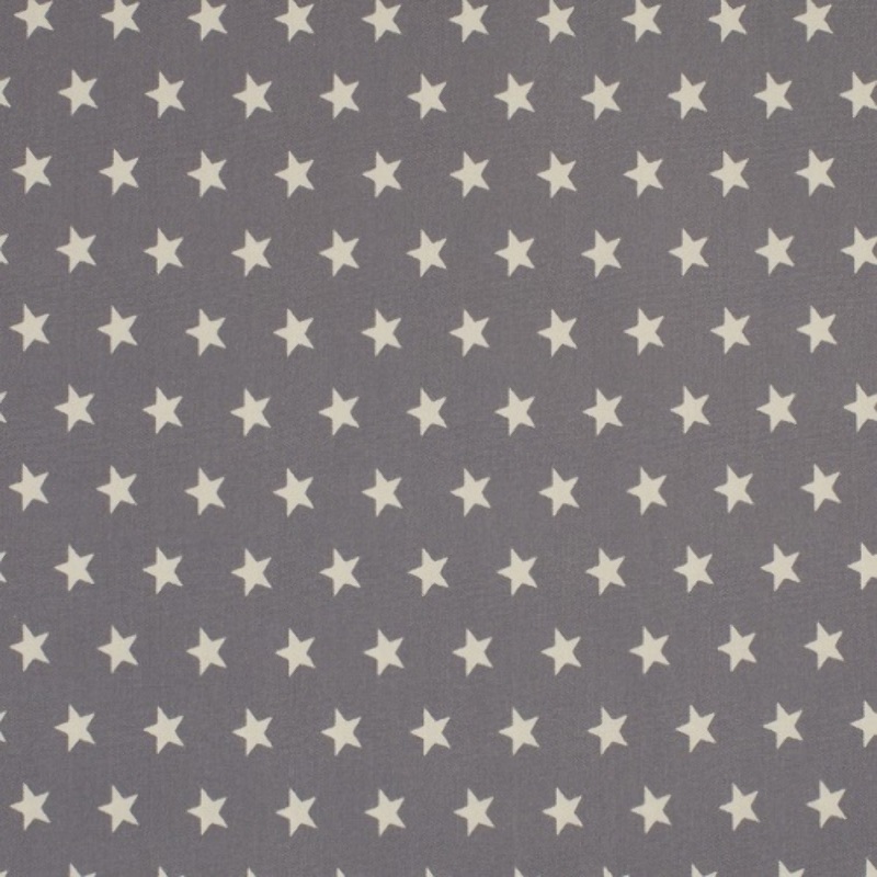 Coton poplin  - Small stars grey