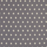 Cotton popline - stars grey (v)