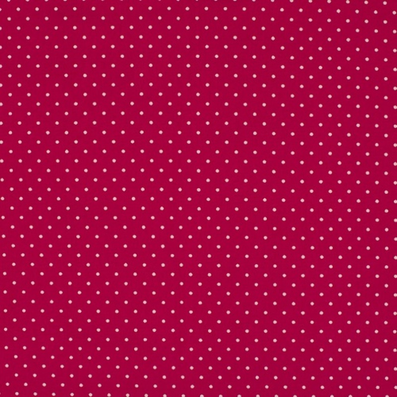 Cotton - dots fuchsia / white