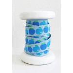 Woven ribbon - byGraziela apples blue