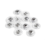 Metal snap fastener for sewing 25mm transparent