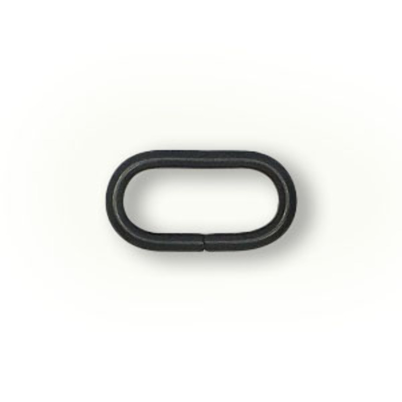 Ovalring 30mm black frosted