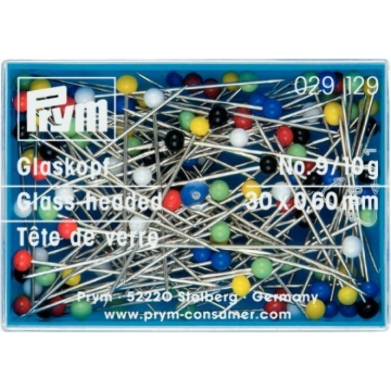 Prym glass head pin colored