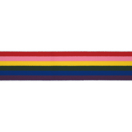 Gum Band 40mm Stripe Rainbow