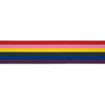 Elastic band 40mm Stripe rainbow