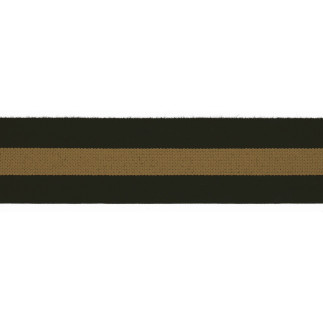 Gummiband 40mm Stripe schwarz / gold (qt)