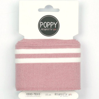 Poppy Cuff - altrosa / weiss