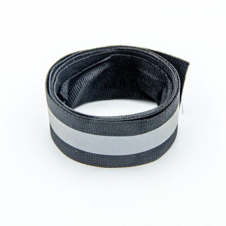 Reflective sew-on tape black