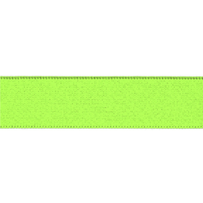 Elastic ribbon - 25mm neon yellow (qt)