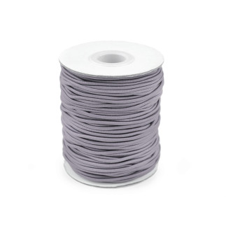 Cordon en caoutchouc 3 mm gris