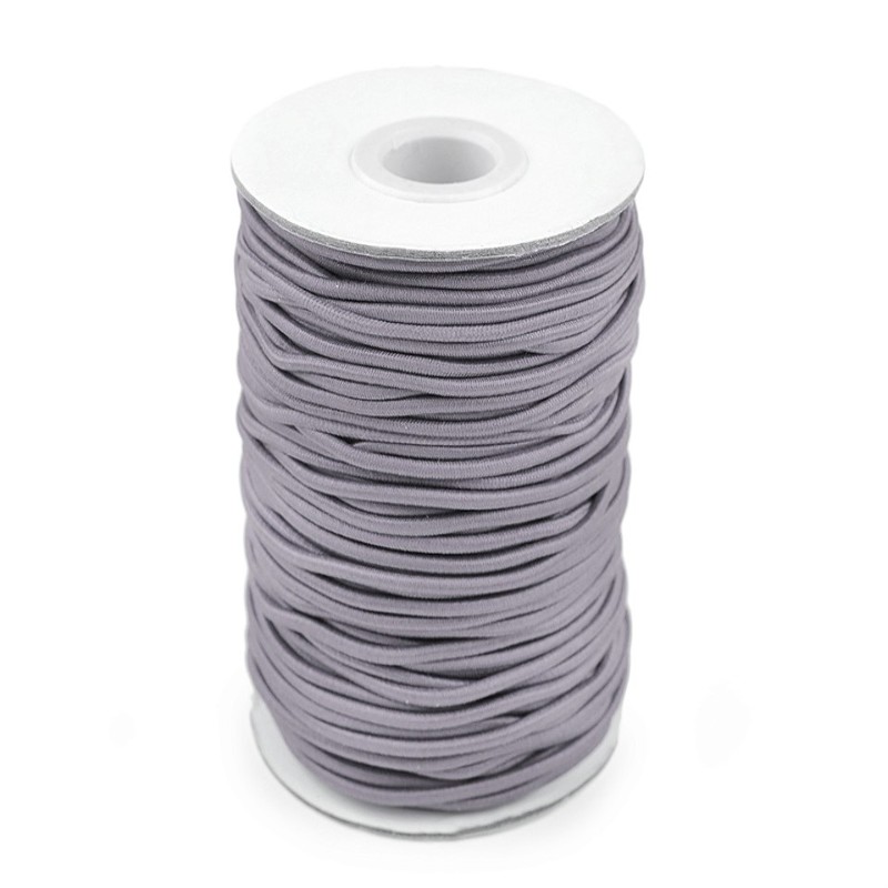 Cordon en caoutchouc 3mm gris