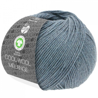 Lana Grossa - Cool Wool melange GOTS graublau (110)
