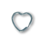 Key chain heart silver