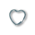 Porte-clés coeur argent