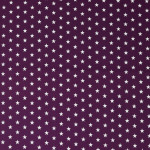 Popeline de coton - étoiles violettes (v)