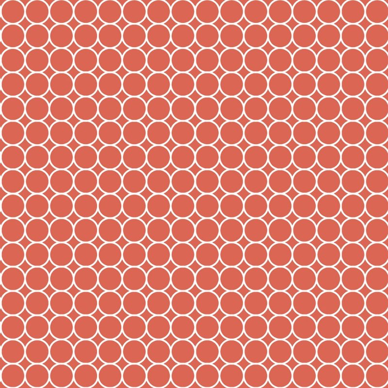 coton tissé biologique - Bagues Mona Luna corail