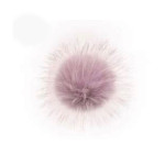 Pompon fausse fourrure - Raton laveur lavande