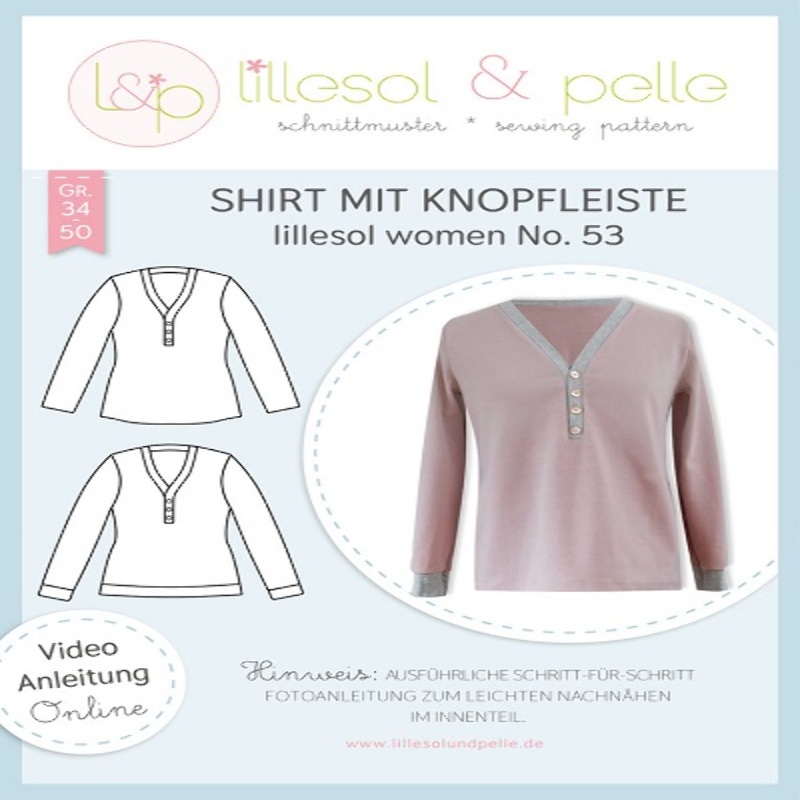 chemise femme lillesol n°53 avec patte de boutonnage
