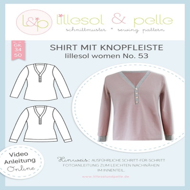 lillesol women No.53 Shirt mit Knopfleiste