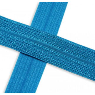 Elastic edging tape jacquard turquoise (qt)