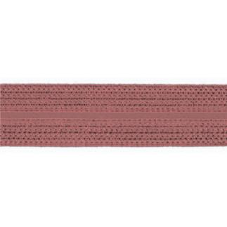 Elastic edging tape jacquard old pink (qt)