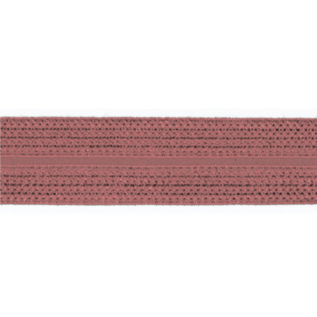 Elastic edging tape jacquard old pink (qt)