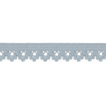 Fleurs tissu de dentelle élastique bleu clair (qt)
