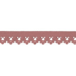 Elastic lace flowers old pink (qt)