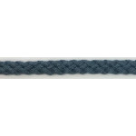 Cordon de coton 11mm bleu acier  (w)