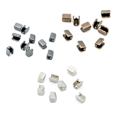 Embouts/butées 8 mm pour fermeture éclair de veste