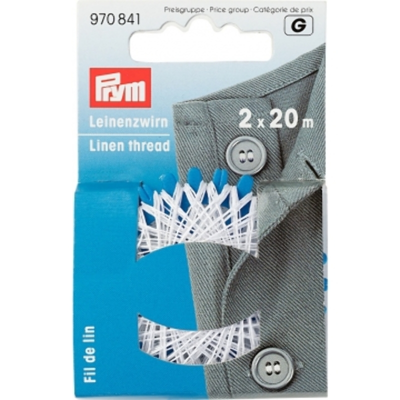 Prym linen thread white