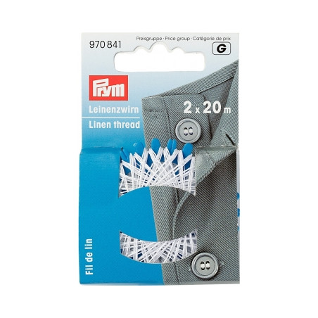 Prym linen thread white (star thread)