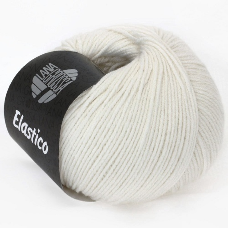 Lana Grossa - Elastic white (001)