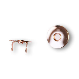 Magnetic button for insertion 18mm copper